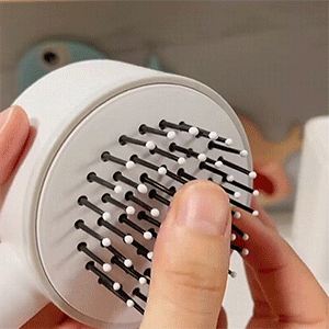 SlickTot - 1 Key 3D Air Cushion Self Cleaning Hair Massager Brush