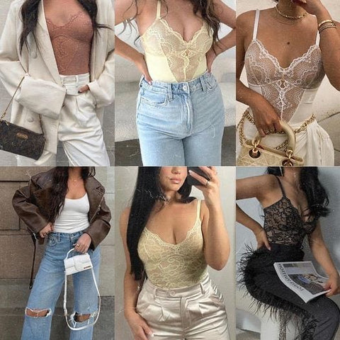 💋26 Looks in 2022: Lace bodysuit outfit ideas for some jealous