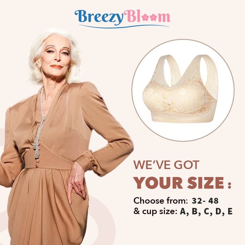 2023 Breezy Bloom Bras for Women, Breezybloom - Sexy Beautiful Back  Breathable Thin Bra (Beige, M) at  Women's Clothing store