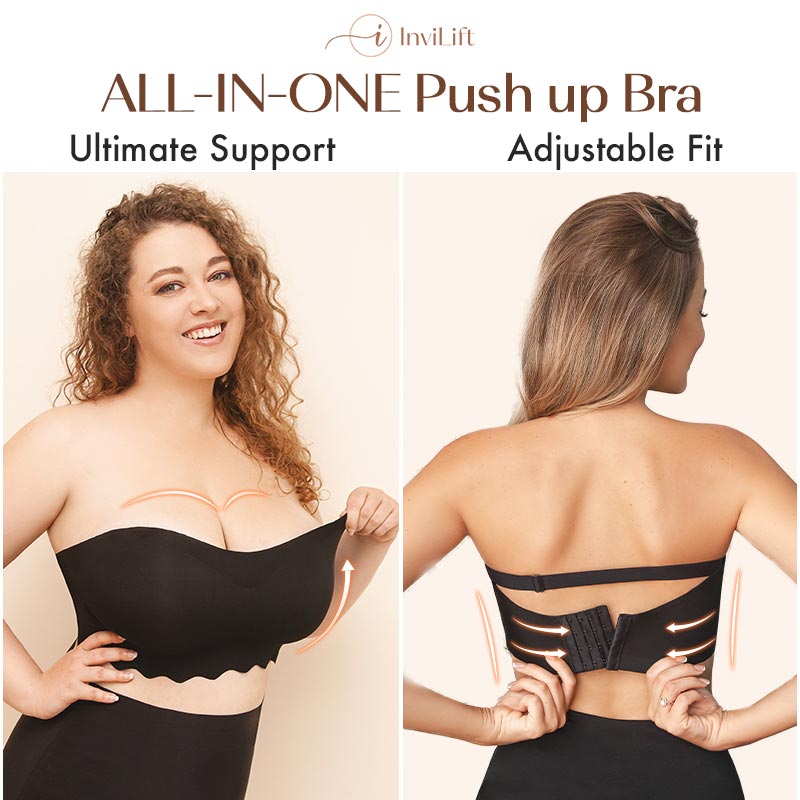 InviLift – Plus size Sexy Strapless Invisible Push Up Bra – onavee