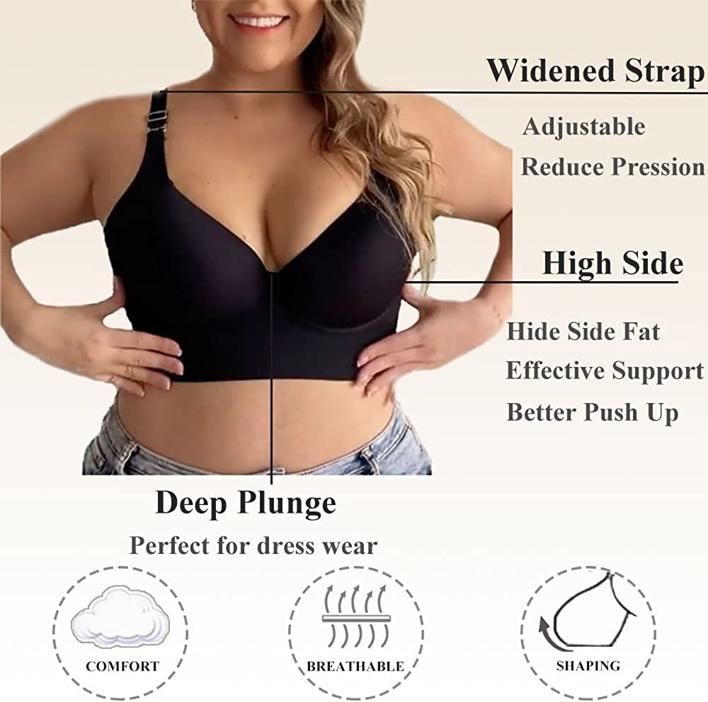 Woobilly Deep Cup Bra Hide Back Fat With Shapewear Incorporated（Buy 1 Get 1  Free）(2 PACK) – Nile Santa