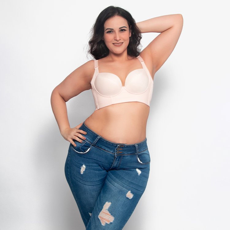 Woobilly Deep Cup Bra Hide Back Fat with Shapewear Incorporate
