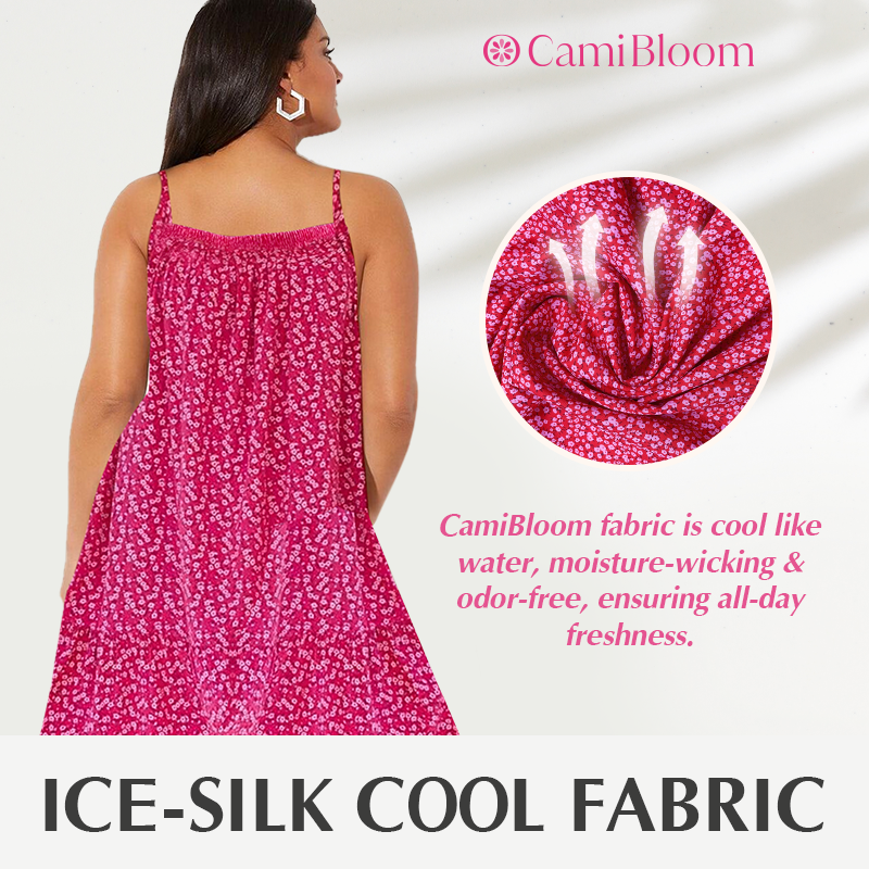 Floral Printed Camisole Dress Camibloom - Floral Printed Camisole
