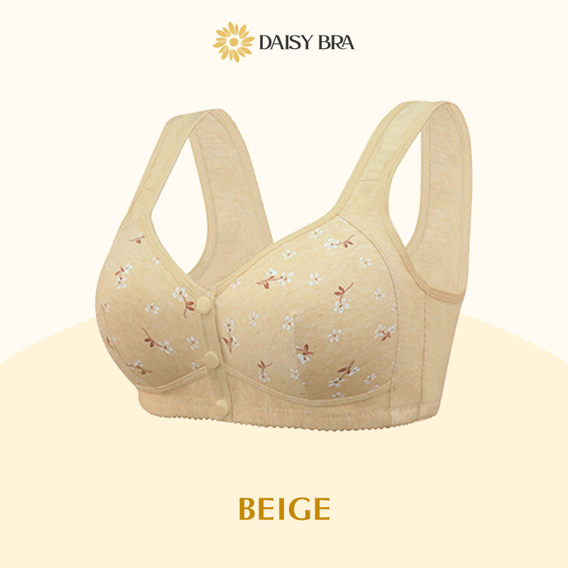 Lisa Charm – Daisy Bra – Last day 80% OFF – Comfortable & Convenient Front  Button Bra – Beige – Nile Santa